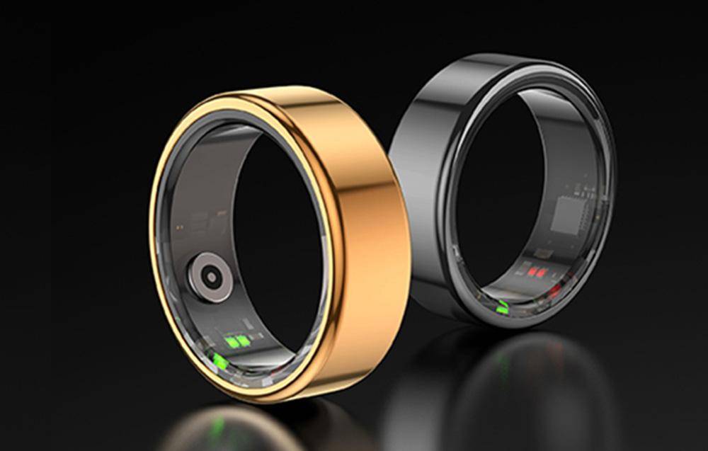 Colmi R02 Smart Ring, überwacht Herzfrequenz, Schlaf & Blutsauerstoff, Schrittzähler, IP68 - Farbe: gold - Größe: 11