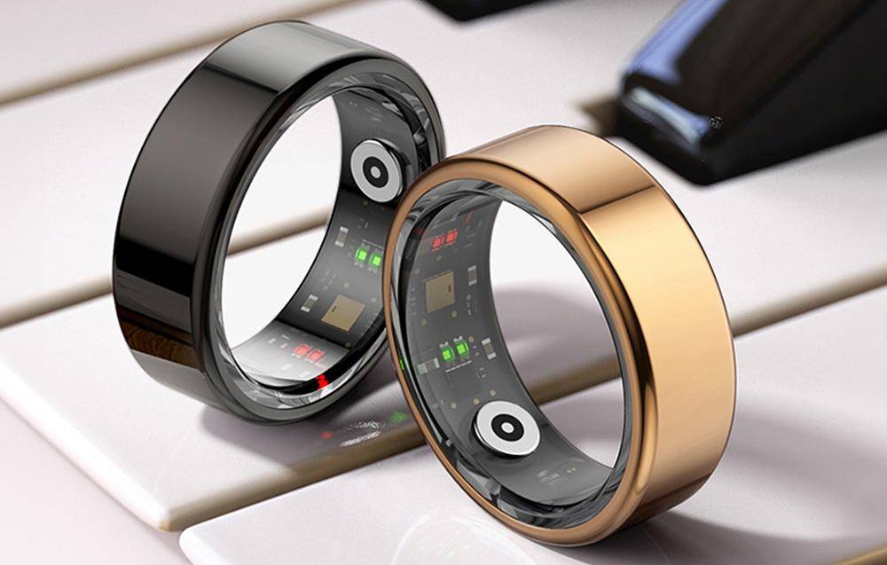 Colmi R02 Smart Ring, überwacht Herzfrequenz, Schlaf & Blutsauerstoff, Schrittzähler, IP68 - Farbe: gold - Größe: 11