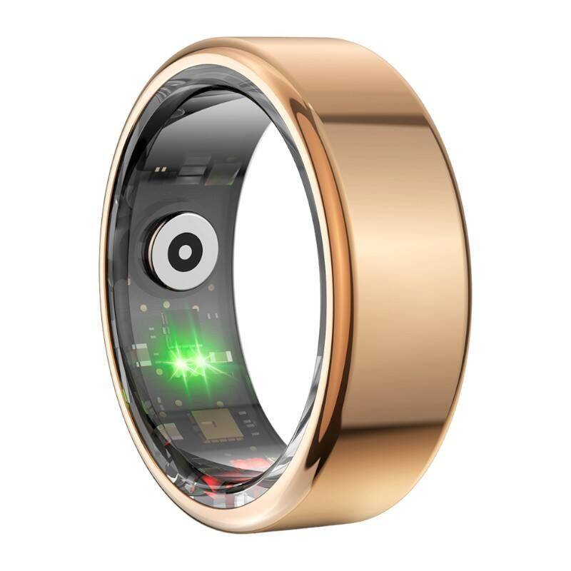 Colmi R02 Smart Ring, überwacht Herzfrequenz, Schlaf & Blutsauerstoff, Schrittzähler, IP68 - Farbe: gold - Größe: 10