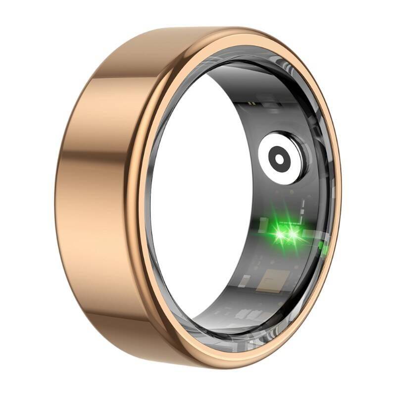 Colmi R02 Smart Ring, überwacht Herzfrequenz, Schlaf & Blutsauerstoff, Schrittzähler, IP68 - Farbe: gold - Größe: 10