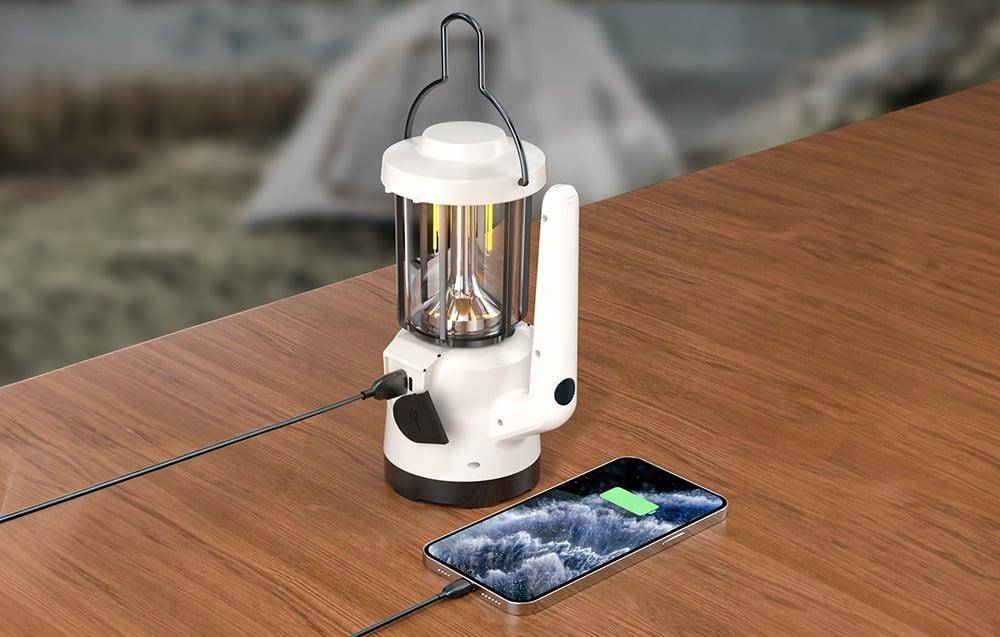 Superfire M61 Camping-Lampe mit Scheinwerfer, USB-C