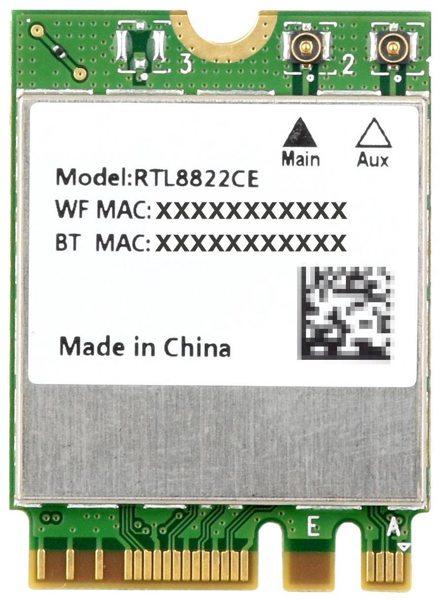 Waveshare RTL8822CE Wireless NIC, Dual-Band WiFi 5, Bluetooth 5 BLE, NGFF M.2 AE Key, 867Mbps 5GHz