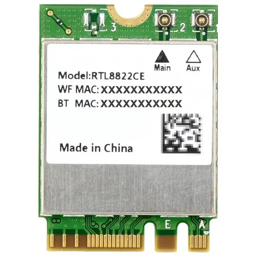 Waveshare RTL8822CE Wireless NIC, Dual-Band WiFi 5, Bluetooth 5 BLE, NGFF M.2 AE Key, 867Mbps 5GHz Waveshare RTL8822CE Wireless NIC, Dual-Band WiFi 5, Bluetooth 5 BLE, NGFF M.2 AE Key, 867Mbps 5GHz