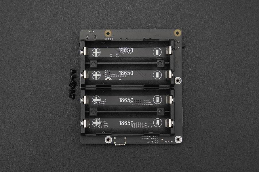 DFRobot 18650 Batterie UPS HAT für Raspberry Pi 5 , 5.1V / 5A, 3A Quick Charge, I2C, 95% Effizienz