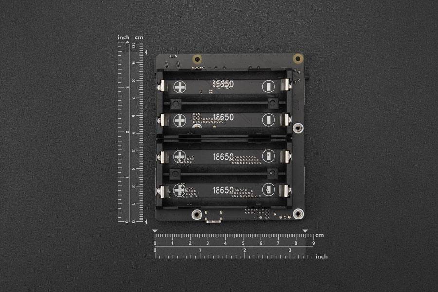 DFRobot 18650 Batterie UPS HAT für Raspberry Pi 5 , 5.1V / 5A, 3A Quick Charge, I2C, 95% Effizienz