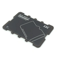 microSD Kartenhalter, 10 Steckplätze, Rückseite nummeriert/beschriftbar, ABS Kunststoff, schwarz microSD Kartenhalter, 10 Steckplätze, Rückseite nummeriert/beschriftbar, ABS Kunststoff, schwarz