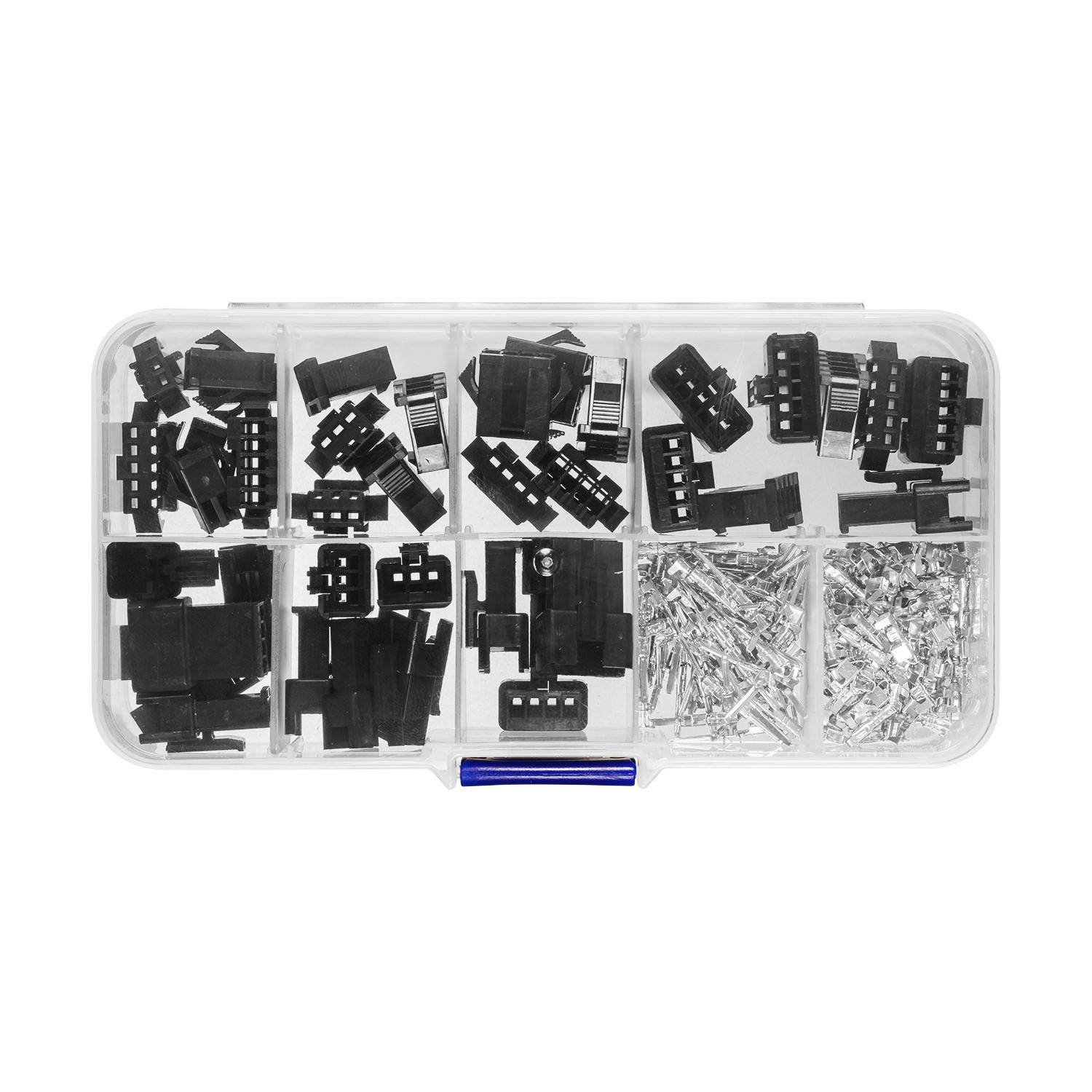 BerryBase 200-teiliges Jumper Wire Connector Kit, JST SM/Dupont, 2.54mm, 2-5 Pin Stecker & Buchse