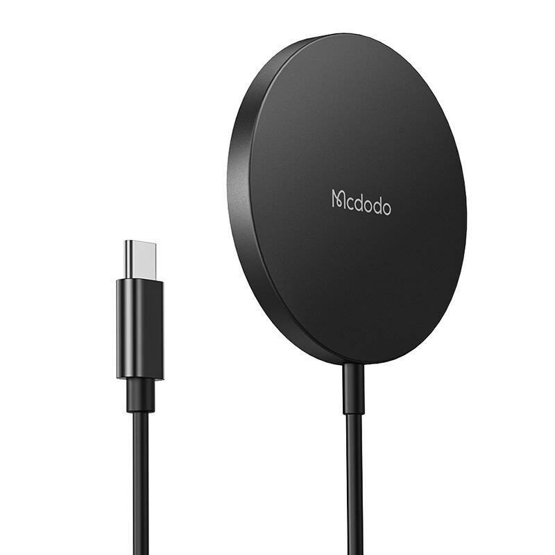 Mcdodo CH-340 Magnetic Wireless Charger, magnetisches Ladegerät für iPhone, MagSafe, 15W, schwarz