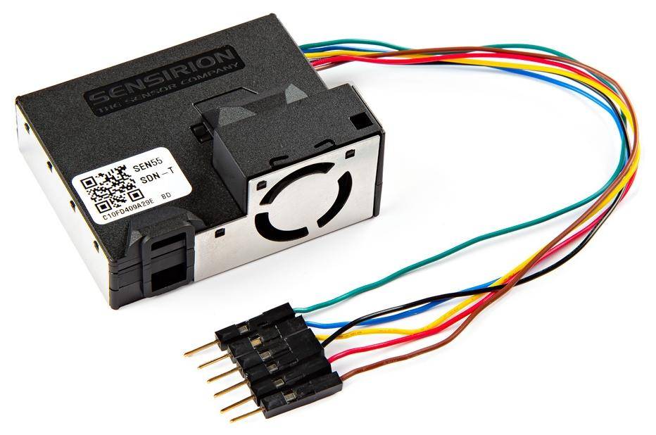 Sensirion Umweltparameter Sensor, Partikel VOC, Feuchtigkeits- und Temperatursensor, SEN55, I2C