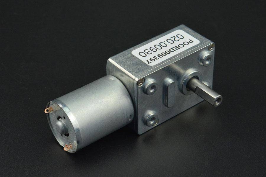 DFRobot Turbo Metal Gear Worm Motor, 160RPM, Schneckengetriebe, PWM-Steuerung, 2.8kg/cm, 6V