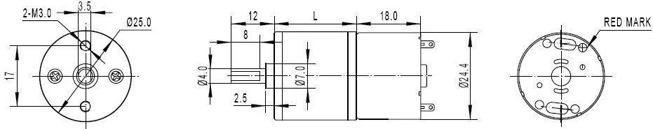 DFRobot Metal DC Geared Motor, 20RPM, 362:1 Übersetzung, 7.5kgcm Drehmoment, 50mA Leerlaufstrom, 6V