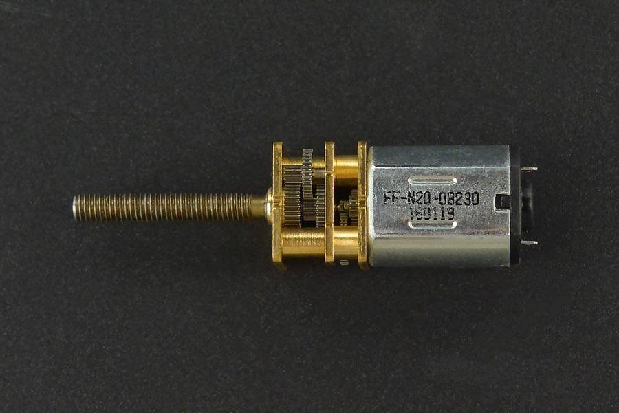 DFRobot Micro Metal DC Geared Motor, 98RPM, 1:150, M3x20mm Gewindestange, 550gcm Drehmoment, 6V