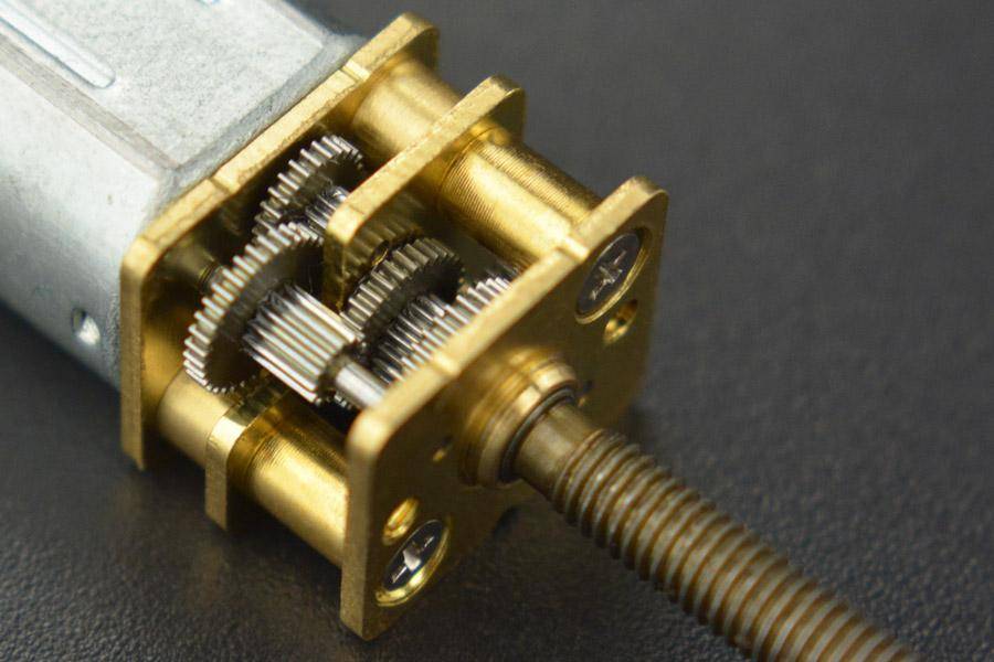 DFRobot Micro Metal DC Geared Motor, 98RPM, 1:150, M3x20mm Gewindestange, 550gcm Drehmoment, 6V