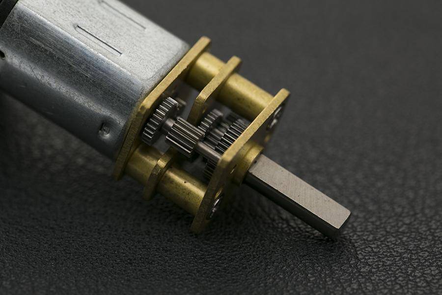 DFRobot Micro Metal Gear Motor mit Connector, 443RPM, 30:1, 1.2kgcm, 40mA Leerlaufstrom, 6V