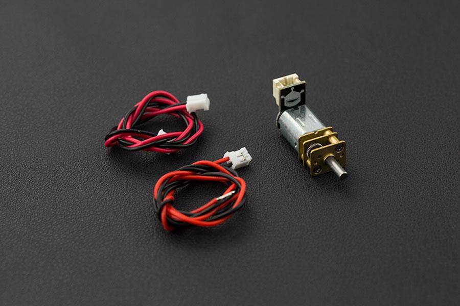 DFRobot Micro Metal Gear Motor mit Connector, 440RPM, 50:1, 0.39kgcm, 30mA Leerlaufstrom, 6V