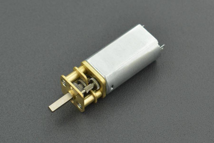 DFRobot Mini Metal DC Geared Motor, 375RPM, 1:35 Übersetzung, 0.5kgcm, 90mA Leerlaufstrom, 6V