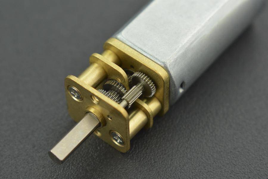 DFRobot Mini Metal DC Geared Motor, 375RPM, 1:35 Übersetzung, 0.5kgcm, 90mA Leerlaufstrom, 6V