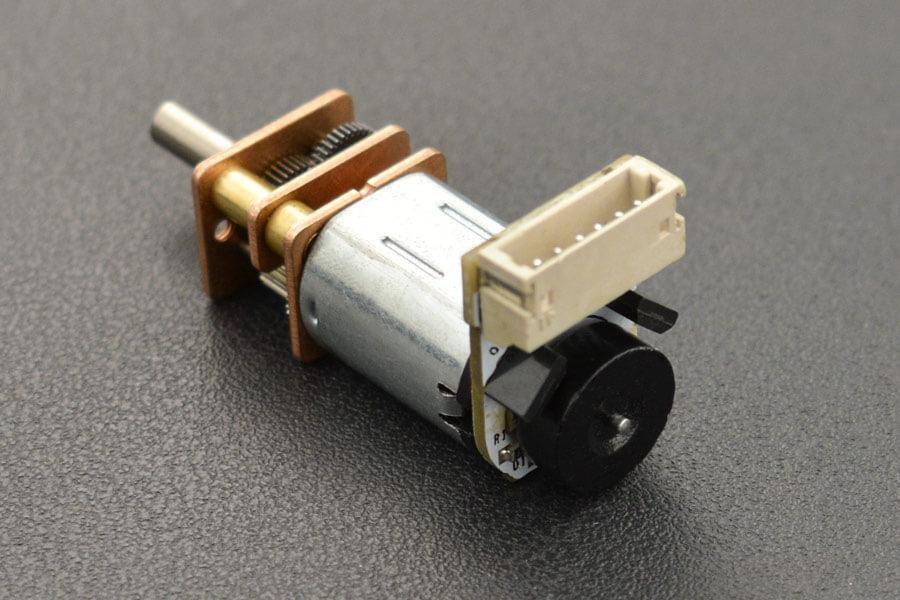 DFRobot Micro Metal Geared Motor mit Encoder, 310RPM, 50:1, 0.35kgcm, 60mA Leerlaufstrom, 6V