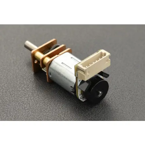 DFRobot Micro Metal Geared Motor mit Encoder, 310RPM, 50:1, 0.35kgcm, 60mA Leerlaufstrom, 6V DFRobot Micro Metal Geared Motor mit Encoder, 310RPM, 50:1, 0.35kgcm, 60mA Leerlaufstrom, 6V