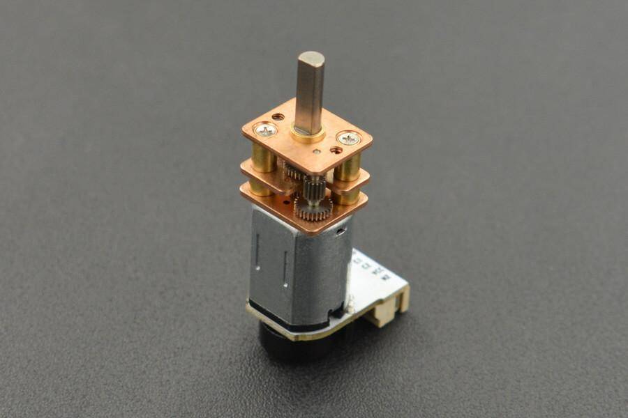 DFRobot Micro Metal Geared Motor mit Encoder, 155RPM, 100:1, 0.7kgcm, 60mA Leerlaufstrom, 6V