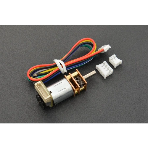 DFRobot Micro Metal Geared Motor mit Encoder, 75RPM, 210:1, 1.4kgcm, 60mA Leerlaufstrom, 6V DFRobot Micro Metal Geared Motor mit Encoder, 75RPM, 210:1, 1.4kgcm, 60mA Leerlaufstrom, 6V