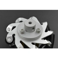 DFRobot Metall Mecanum Rad 65mm Durchmesser, Kupplungsdurchmesser 4mm, 5kg Tragfähigkeit, Rechts DFRobot Metall Mecanum Rad 65mm Durchmesser, Kupplungsdurchmesser 4mm, 5kg Tragfähigkeit, Rechts