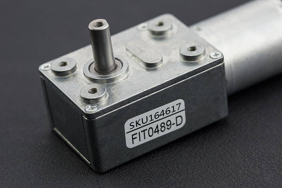 DFRobot Turbo Metal Gear Worm Motor, 40RPM, 8kgcm Drehmoment, 1:150 Untersetzung, PWM, 12V