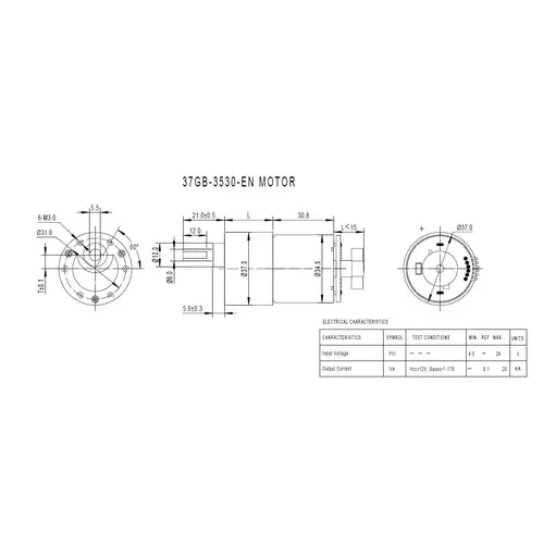 DFRobot Metall DC Getriebemotor + Encoder, 83RPM, 131:1, 45kgcm, 16CPR Encoder, 350mA Leerlauf, 12V DFRobot Metall DC Getriebemotor + Encoder, 83RPM, 131:1, 45kgcm, 16CPR Encoder, 350mA Leerlauf, 12V