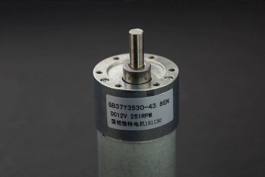 DFRobot Metall DC Getriebemotor + 16CPR Encoder, 251RPM, 43.8:1, 18kgcm, 350mA Leerlaufstrom, 12V