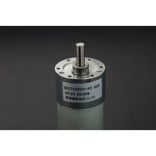 DFRobot Metall DC Getriebemotor + 16CPR Encoder, 251RPM, 43.8:1, 18kgcm, 350mA Leerlaufstrom, 12V DFRobot Metall DC Getriebemotor + 16CPR Encoder, 251RPM, 43.8:1, 18kgcm, 350mA Leerlaufstrom, 12V