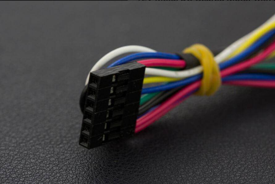 DFRobot Metall DC Getriebemotor + 16CPR Encoder, 251RPM, 43.8:1, 18kgcm, 350mA Leerlaufstrom, 12V