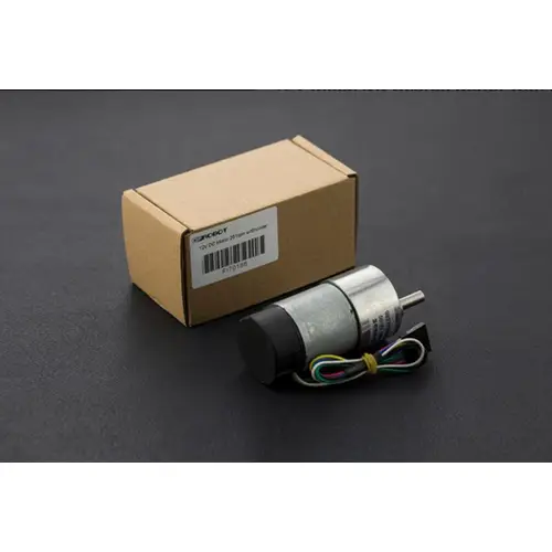 DFRobot Metall DC Getriebemotor + 16CPR Encoder, 251RPM, 43.8:1, 18kgcm, 350mA Leerlaufstrom, 12V DFRobot Metall DC Getriebemotor + 16CPR Encoder, 251RPM, 43.8:1, 18kgcm, 350mA Leerlaufstrom, 12V