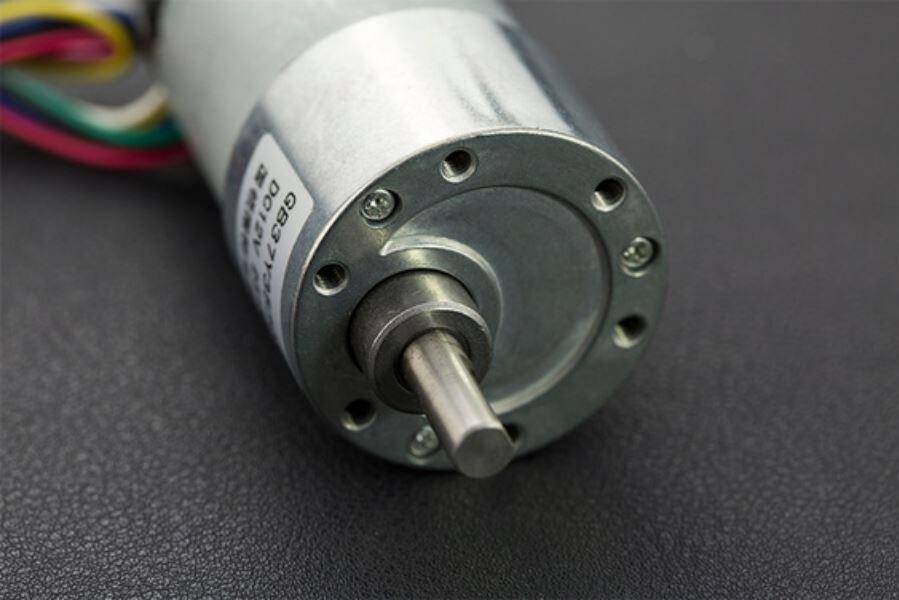 DFRobot Metall DC Getriebemotor + 16CPR Encoder, 251RPM, 43.8:1, 18kgcm, 350mA Leerlaufstrom, 12V