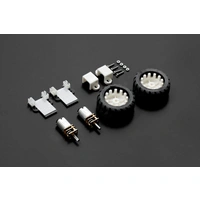 DFRobot MiniQ Motor Wheel Set mit 2 Motoren, Rädern, Motorhalterungen, Encodern, 260RPM, 50:1, 6V DFRobot MiniQ Motor Wheel Set mit 2 Motoren, Rädern, Motorhalterungen, Encodern, 260RPM, 50:1, 6V
