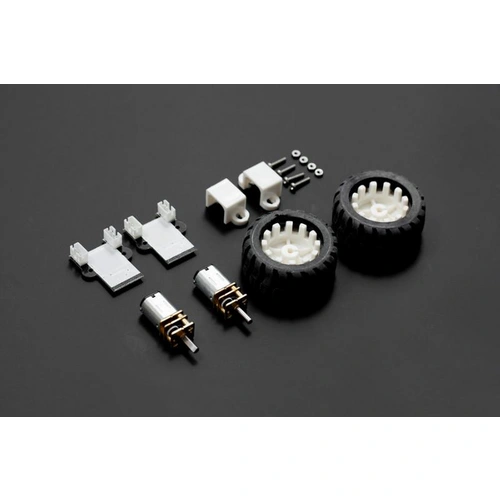 DFRobot MiniQ Motor Wheel Set mit 2 Motoren, Rädern, Motorhalterungen, Encodern, 260RPM, 50:1, 6V DFRobot MiniQ Motor Wheel Set mit 2 Motoren, Rädern, Motorhalterungen, Encodern, 260RPM, 50:1, 6V