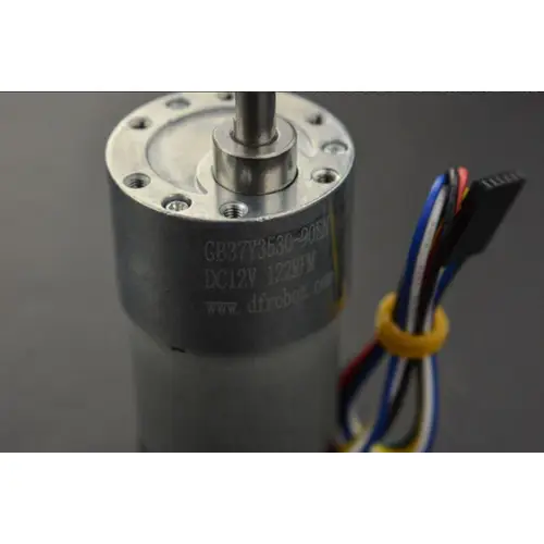DFRobot Metall-DC-Getriebemotor mit Encoder, 122RPM, 90:1, 38Kg.cm Drehmoment, 12V DFRobot Metall-DC-Getriebemotor mit Encoder, 122RPM, 90:1, 38Kg.cm Drehmoment, 12V