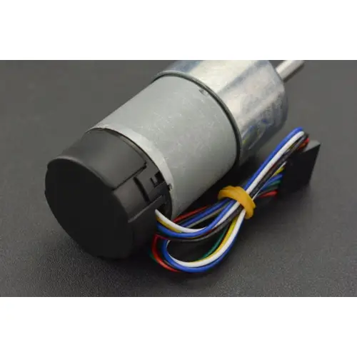 DFRobot Metall-DC-Getriebemotor mit Encoder, 122RPM, 90:1, 38Kg.cm Drehmoment, 12V DFRobot Metall-DC-Getriebemotor mit Encoder, 122RPM, 90:1, 38Kg.cm Drehmoment, 12V