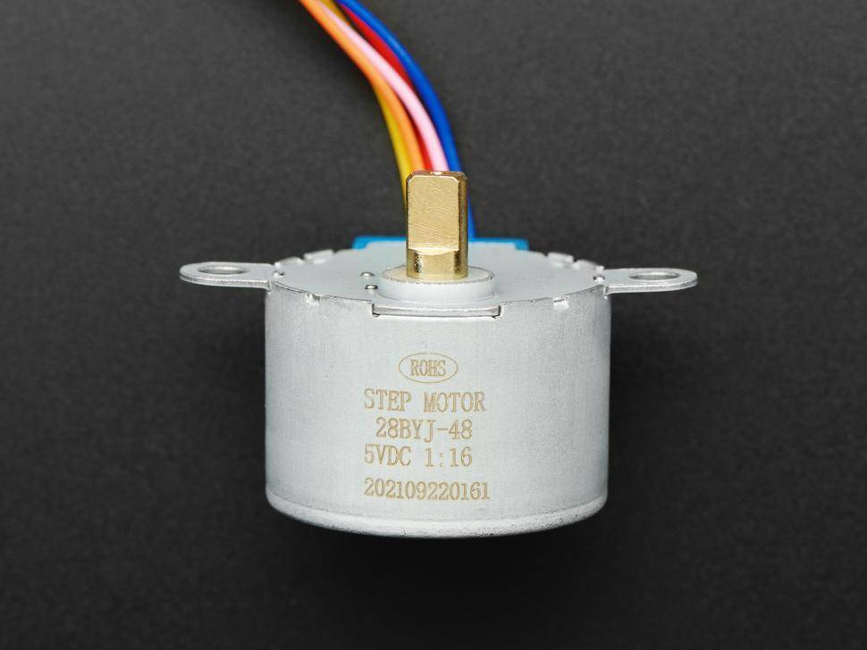 Adafruit Schrittmotor 28mm, 32-Schritt, 1/16 Reduzierung, unipolar, 5VDC