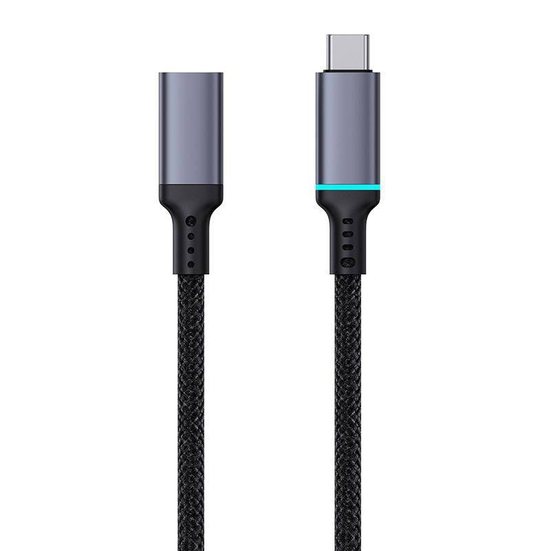 Baseus High Definition USB-C Verlängerungskabel, C-Stecker - C-Buchse, 10Gbps, 0,5m, schwarz