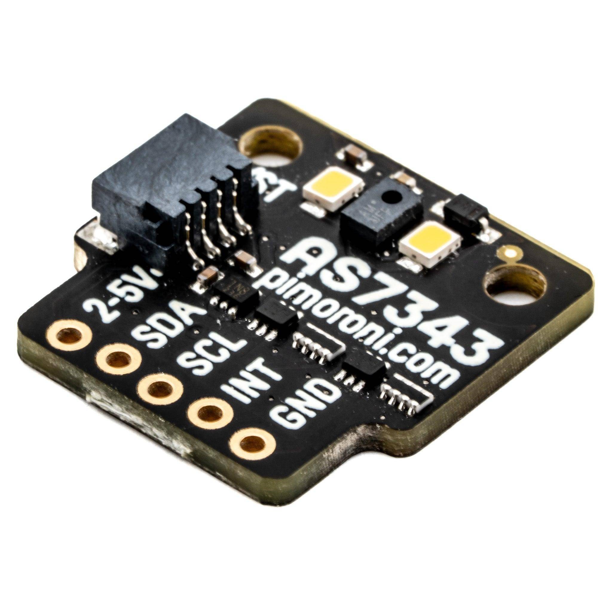 Pimoroni AS7343 Multi-Spektralsensor Breakout, 14 Kanäle, I2C, 19x20x5 mm, 3,3-5V