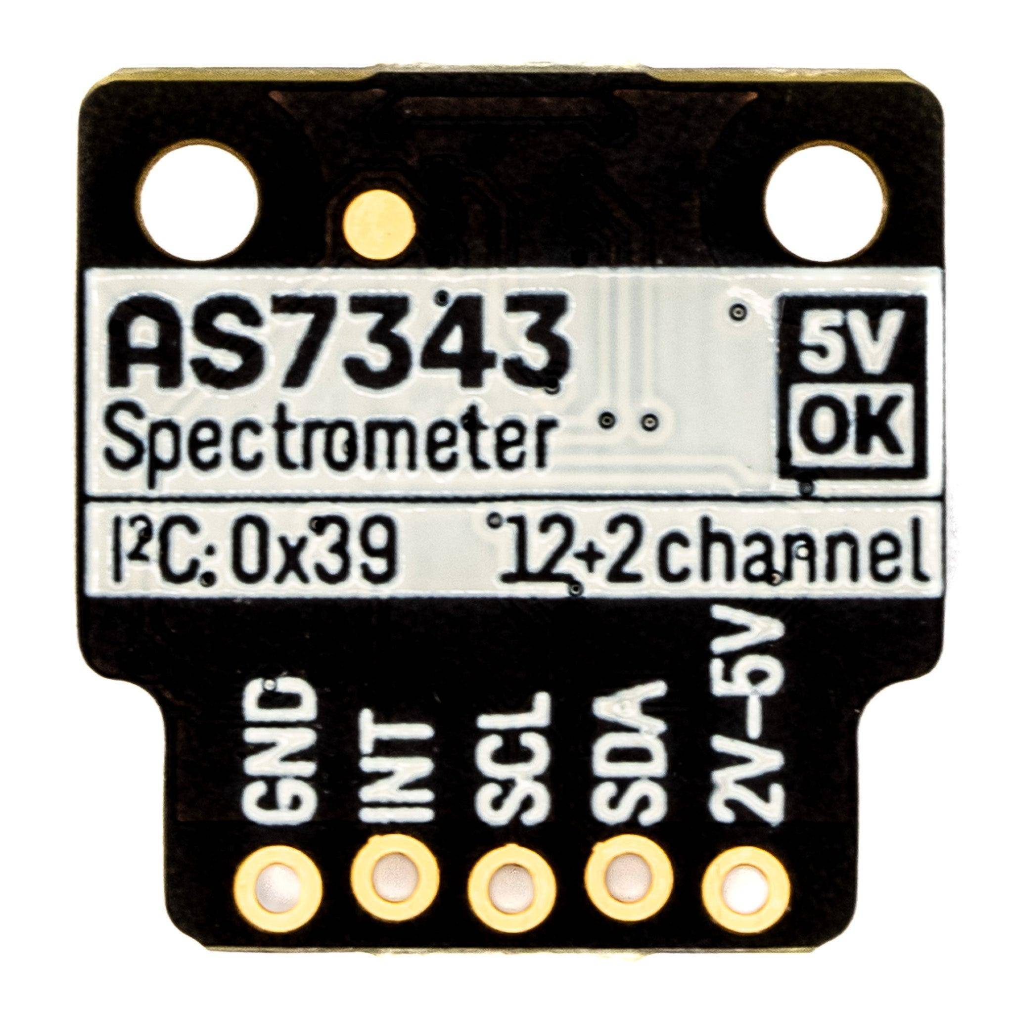 Pimoroni AS7343 Multi-Spektralsensor Breakout, 14 Kanäle, I2C, 19x20x5 mm, 3,3-5V