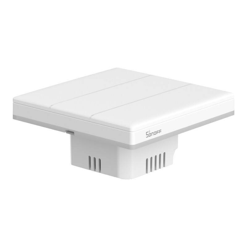 Sonoff TX-T5-T3C Smart Touch Switch, 3-Kanal Wand-Schaltaktor, mit RGB LED, WiFi, weiß