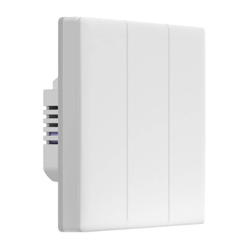 Sonoff TX-T5-T3C Smart Touch Switch, 3-Kanal Wand-Schaltaktor, mit RGB LED, WiFi, weiß