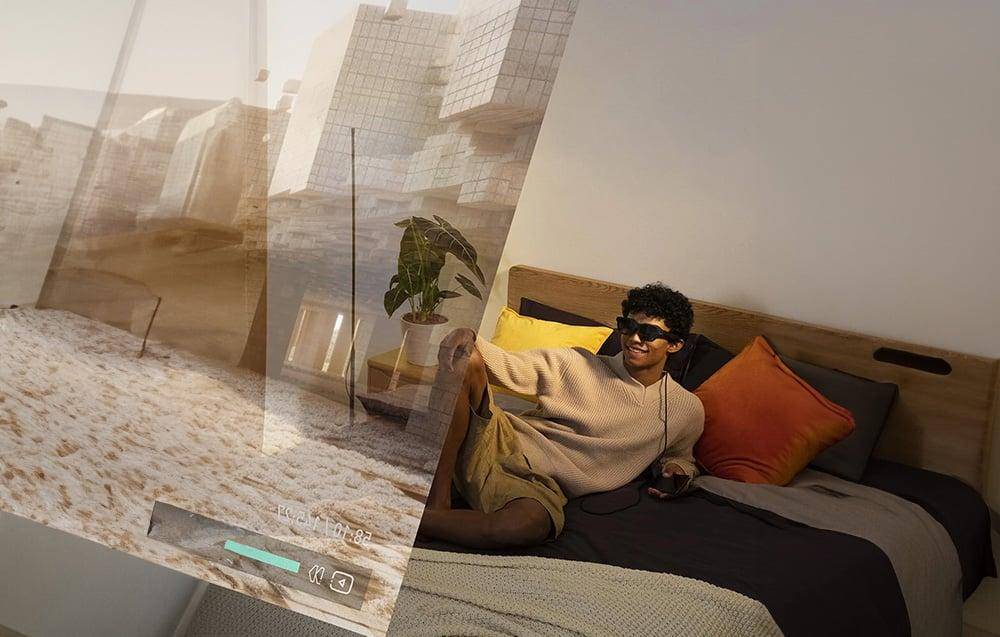 XREAL Air 2 Pro, AR Brille, 130" 120Hz HD-Display, 46° FOV, Elektrochromes Dimmen, USB-C