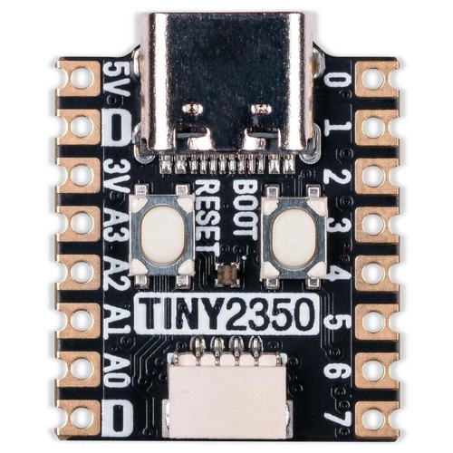Pimoroni Tiny 2350, RP2350A Dual Arm Cortex M33 150MHz, 4MB Flash, USB C, 12 IO Pins, 3V-5.5V Pimoroni Tiny 2350, RP2350A Dual Arm Cortex M33 150MHz, 4MB Flash, USB C, 12 IO Pins, 3V-5.5V