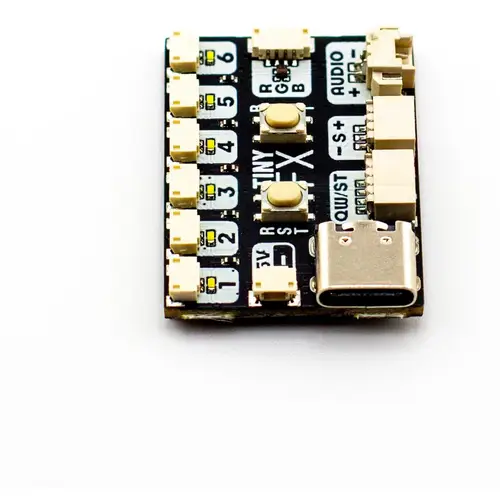 Pimoroni Tiny FX LED Controller Board, RP2040, 133MHz, 6 Mono LED Kanäle, 1 RGB LED Kanal Pimoroni Tiny FX LED Controller Board, RP2040, 133MHz, 6 Mono LED Kanäle, 1 RGB LED Kanal
