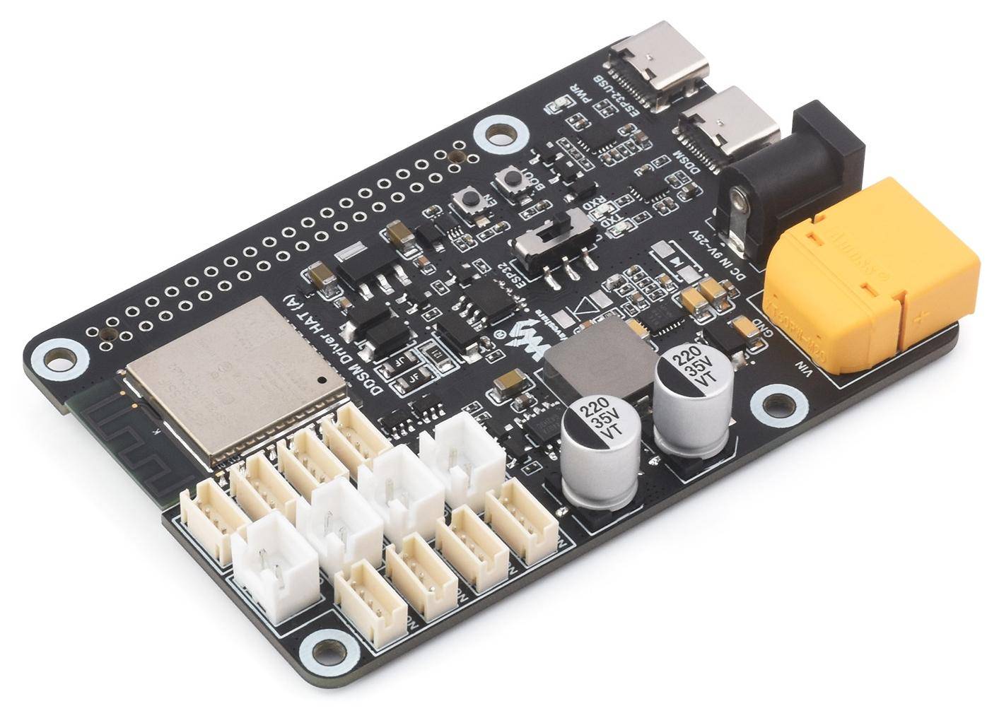 Waveshare Direct Drive Servo Motor Driver Board (B), ESP32, 6-kanalige Steuerung, UART, 9V-28V