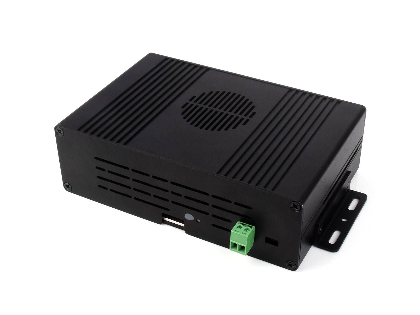 Waveshare Pi5 Module BOX-A, PCIe zu Gigabit Ethernet, Dual HDMI, Aluminiumgehäuse, für Raspberry Pi