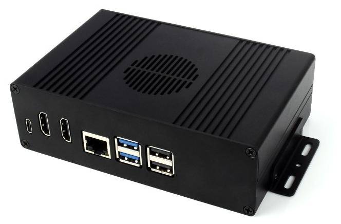 Waveshare Pi5 Module BOX-C, PCIe zu M.2 Adapter, Aluminiumgehäuse, für Raspberry Pi 5