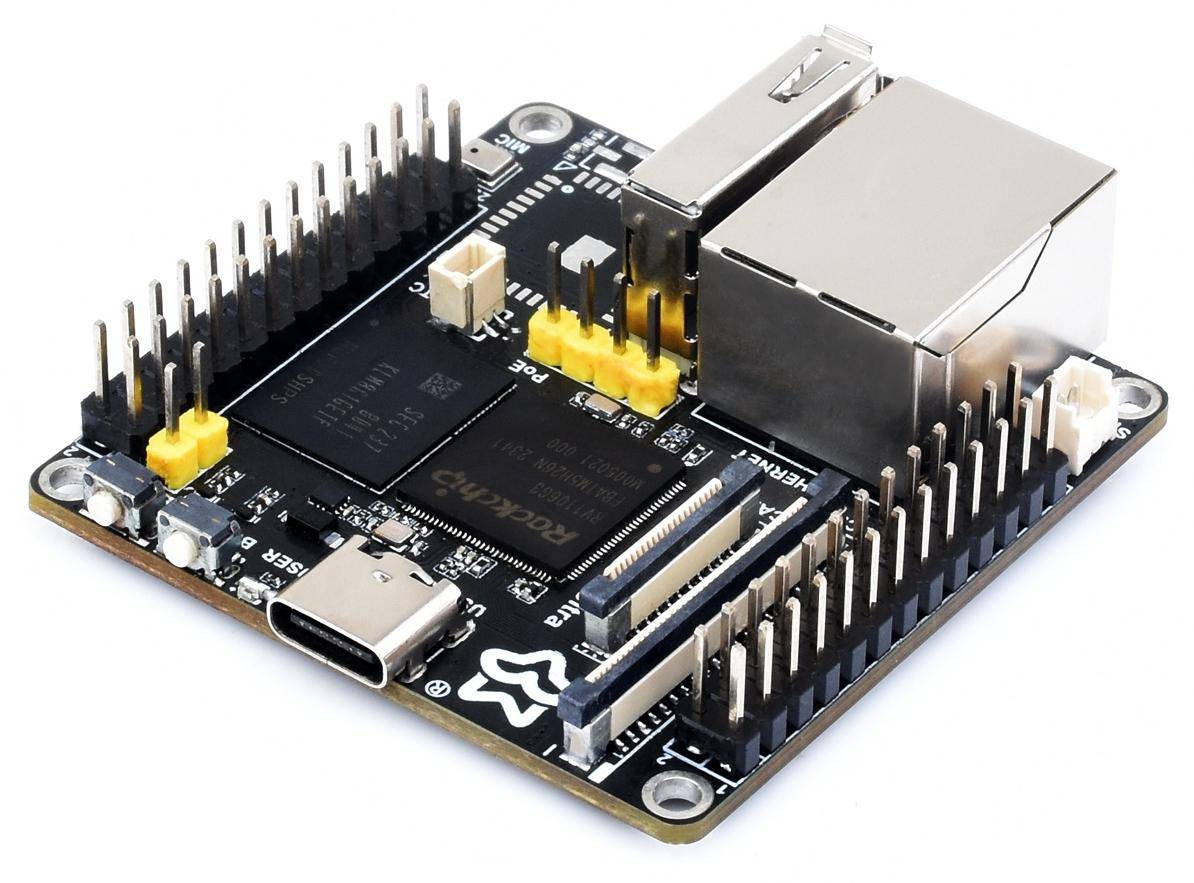 Luckfox Pico Ultra RV1106, ARM Cortex-A7, 256MB DDR3L, 1TOPS NPU, MIPI CSI, GPIO, PoE, WiFi 6, BT 5